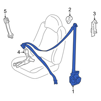 Mazda OE - Rear Left Seat Belt Lap and Shoulder Belt