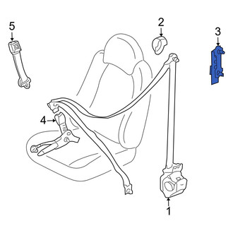 Mazda OE - Front Seat Belt Height Adjuster