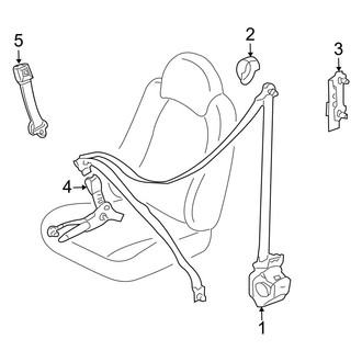 Mazda OE - Restraint Systems - Front Seat Belts (FULL HYBRID EV-GAS (FHEV))