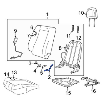 Mazda OE - Right Seat Back Recliner Adjustment Handle