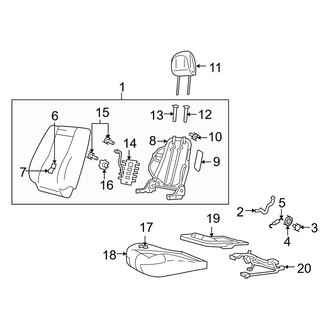 Mazda OE - Seats & Tracks - Front Seat Components (With Leather), (FULL HYBRID EV-GAS (FHEV))