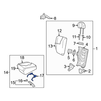 Mazda OE - Rear Right Seat Frame