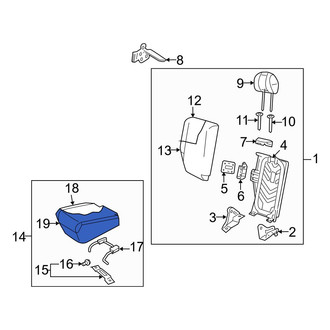 Mazda OE - Rear Right Seat Cover