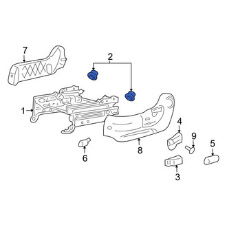 Mazda OE - Front Left Seat Track Cover