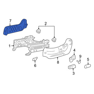 Mazda OE - Front Left Inner Seat Trim Panel