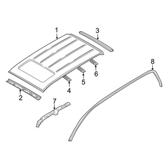 Mazda OE - Roof & Components (With Sunroof), (FULL HYBRID EV-GAS (FHEV))