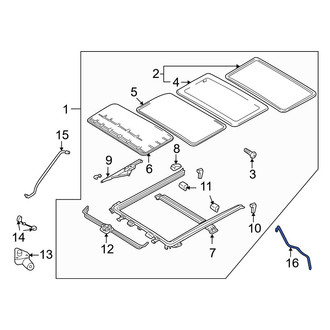 Mazda OE - Rear Left Sunroof Drain Hose