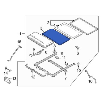 Mazda OE - Sunroof Opening Trim