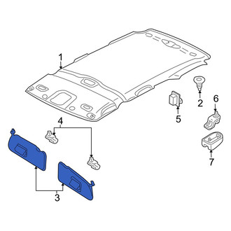 Mazda OE - Right Sun Visor