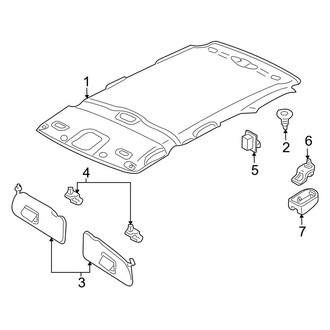 Mazda OE - Roof - Interior Trim (W/O Sunroof), (FULL HYBRID EV-GAS (FHEV))