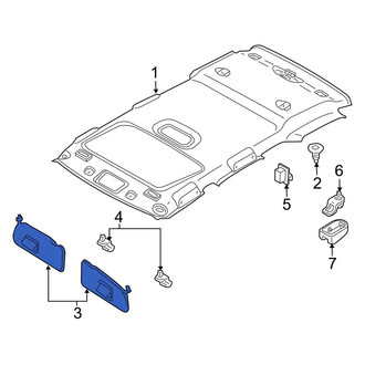 Mazda OE - Left Sun Visor