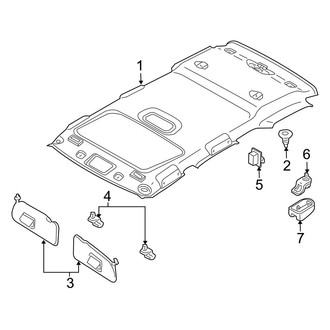 Mazda OE - Roof - Interior Trim (With Sunroof), (FULL HYBRID EV-GAS (FHEV))