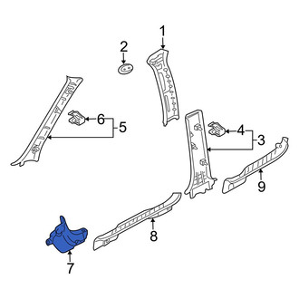 Mazda OE - Right Kick Panel Trim