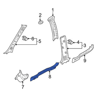 Mazda OE - Rear Left Door Sill Plate