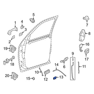 Mazda OE - Rear Left Interior Door Handle Trim