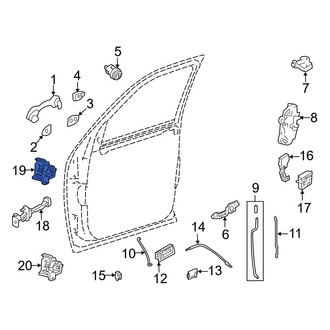 Mazda OE - Front Right Upper Door Hinge