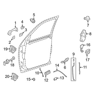 Mazda OE - Front Door - Lock & Hardware (FULL HYBRID EV-GAS (FHEV))
