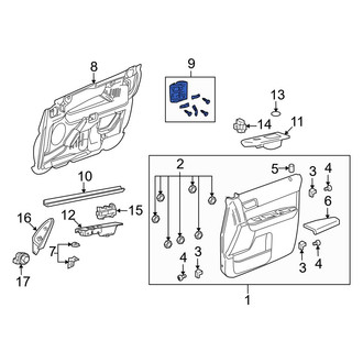 Mazda OE - Front Right Door Panel Insulation