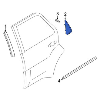 Mazda OE - Rear Left Outer Door Opening Trim