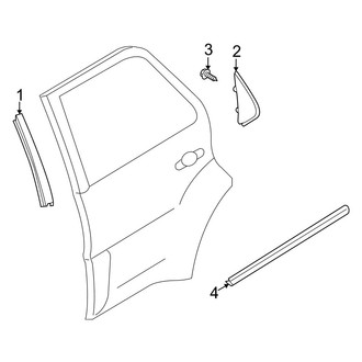 Mazda OE - Rear Door - Exterior Trim (FULL HYBRID EV-GAS (FHEV))