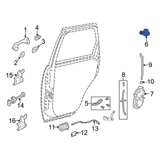 Mazda OE - Front Door Lock Striker Plate