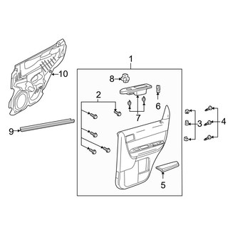Mazda OE - Rear Door - Interior Trim (FULL HYBRID EV-GAS (FHEV))