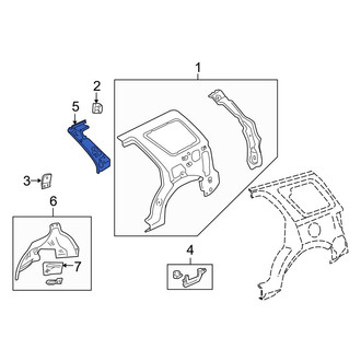 Mazda OE - Right Body C-Pillar Reinforcement