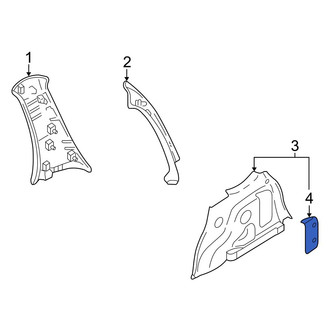 Mazda OE - Rear Right Interior Quarter Panel Trim Panel Access Cover