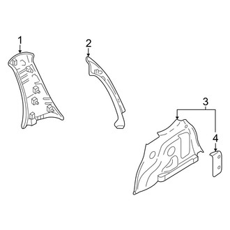 Mazda OE - Quarter Panel - Interior Trim (FULL HYBRID EV-GAS (FHEV))