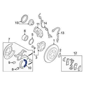 Mazda OE - Rear Parking Brake Shoe