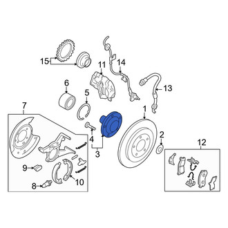 Mazda OE - Rear Wheel Hub