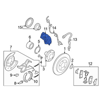 Mazda OE - Rear Left Disc Brake Caliper