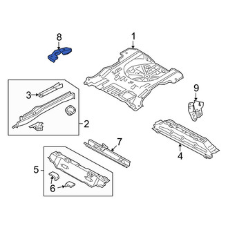 Mazda OE - Rear Center Left Seat Track Support