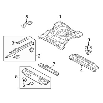 Mazda OE - Rear Body & Floor - Floor & Rails (FULL HYBRID EV-GAS (FHEV))