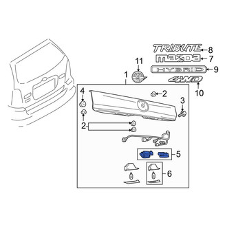 Mazda OE - Rear Tailgate Emblem