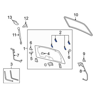 Mazda OE - Rear Left Liftgate Glass Hinge