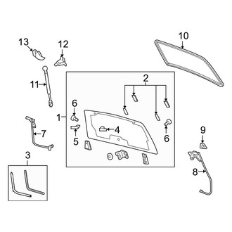 Mazda OE - Lift Gate - Glass & Hardware