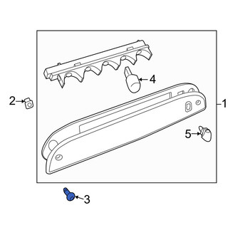 Mazda OE - Center High Mount Stop Light Screw