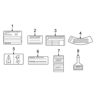 Mazda OE - Information Labels - Labels