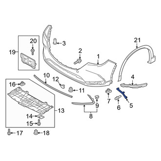 Mazda OE - Front Left Bumper Cover Spacer Panel