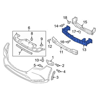 Mazda OE - Front Bumper Impact Bar
