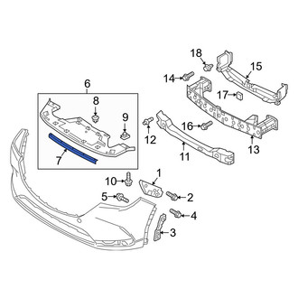 Mazda OE - Bumper Cover Support Rail Seal