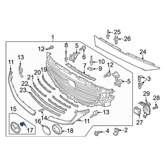 Mazda OE - Grille Emblem Clip