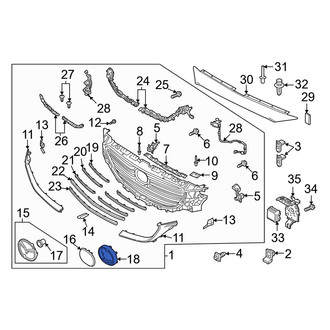 Mazda OE - Grille Emblem Bracket