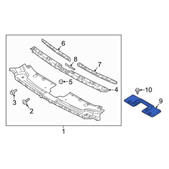Mazda OE - Radiator Support Access Cover Bracket