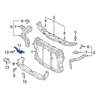 Mazda OE - Front Hood Latch Support