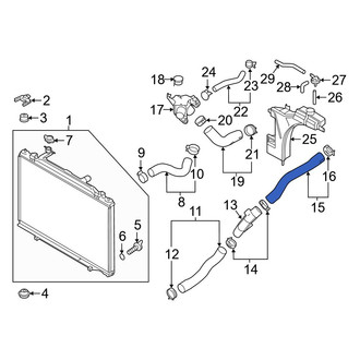 Mazda OE - Upper Radiator Coolant Hose
