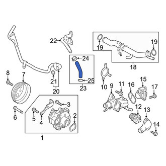 Mazda OE - Upper Radiator Coolant Hose