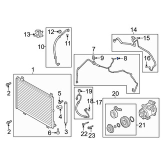 Mazda OE - A/C Refrigerant Line O-Ring