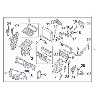Mazda OE - Front HVAC Unit Case Cover